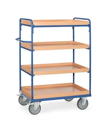 Etagenwagen Fetra 8222, 4 Etagen, Tragkraft 500 kg