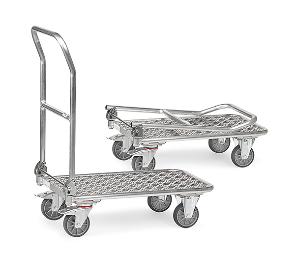 Klappwagen KW12-1134, Alurohrwagen mit Aluplattform, Tragkraft 150 kg
