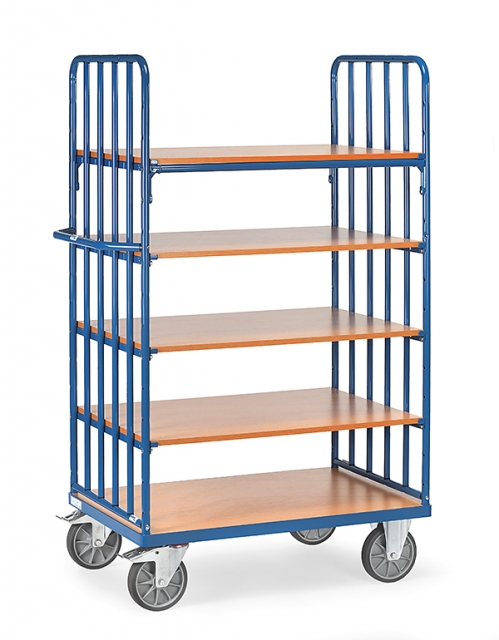 Etagenwagen Fetra 8352, 5 Etagen, Tragkraft 600 kg Ladefläche 1000 x 700 mm