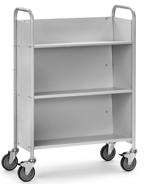 B?rowagen fetra 4891 mit Rückwand + geneigten Böden, Tragkraft 150 kg