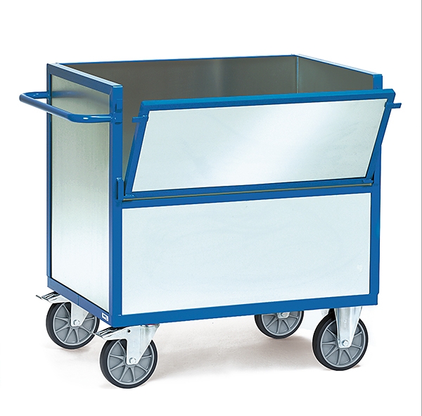 Blechkastenwagen fetra 2822, Stahlrohr-Konstruktion, Tragkraft 500 kg