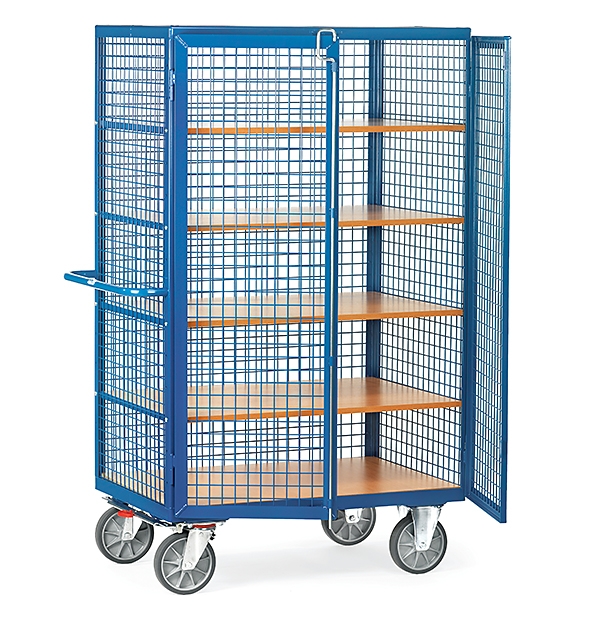 Kastenwagen fetra 4392 | Doppelflügeltür + Stangenverschluss | Tragkraft 750 kg