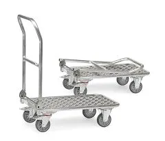 Klappwagen KW12-1134, Alurohrwagen mit Aluplattform, Tragkraft 150 kg