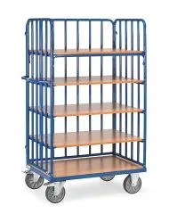 Etagenwagen Fetra 8352-1 , 5 Etagen, Tragkraft 600 kg Ladefläche 1000 x 600 mm