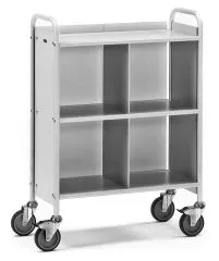 B?rowagen fetra 4873 mit Trenn- u. Rückwand, Tragkraft 150 kg